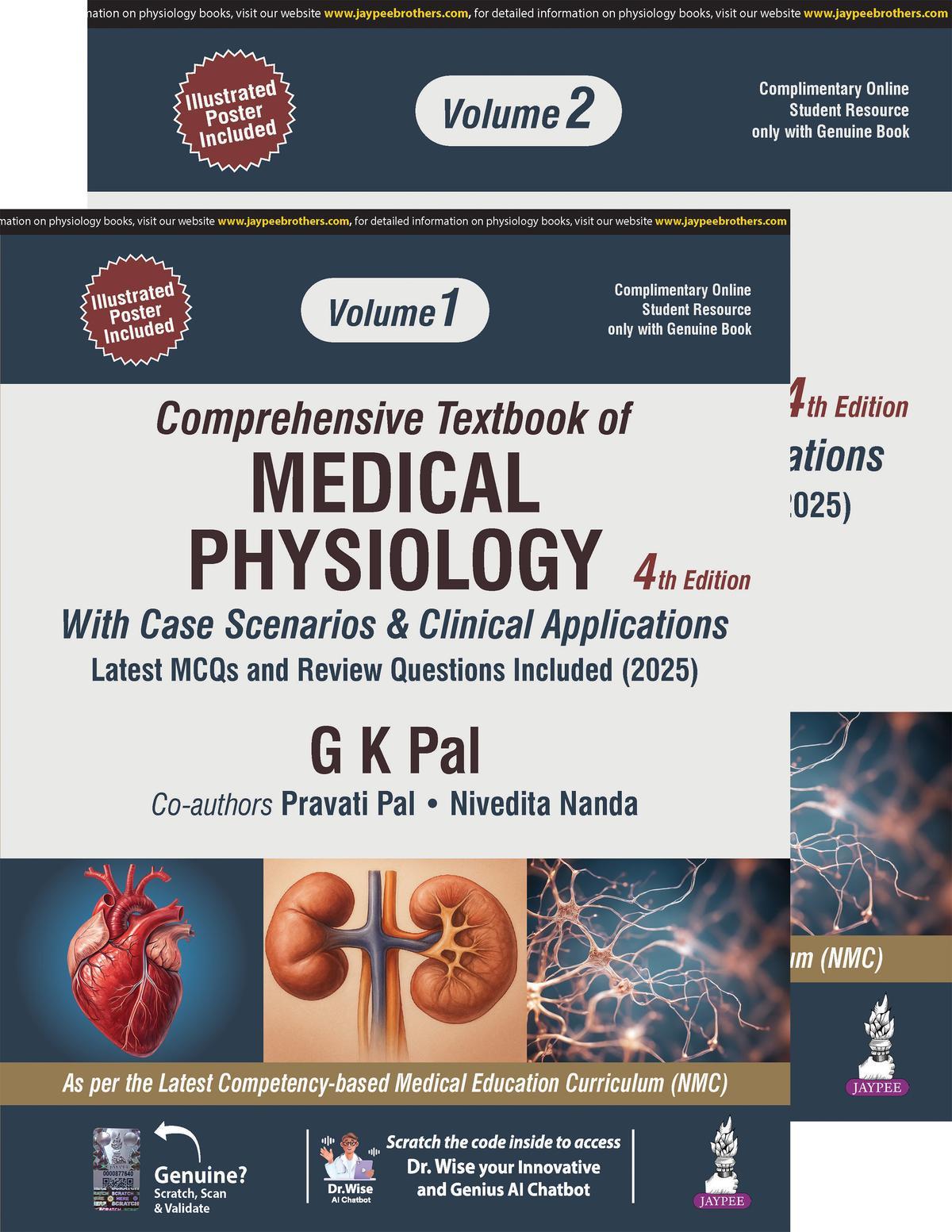 Comprehensive Textbook of Medical Physiology (2 Vol. Set) With Case Scenarios & Clinical Applications 4/ed -2025